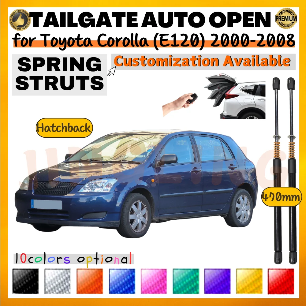 

Qty(2) Trunk Struts with Spring for Toyota Corolla (E120) Hatchback 2000-2008 Rear Tailgate Boot Lift Supports Shock Absorbers