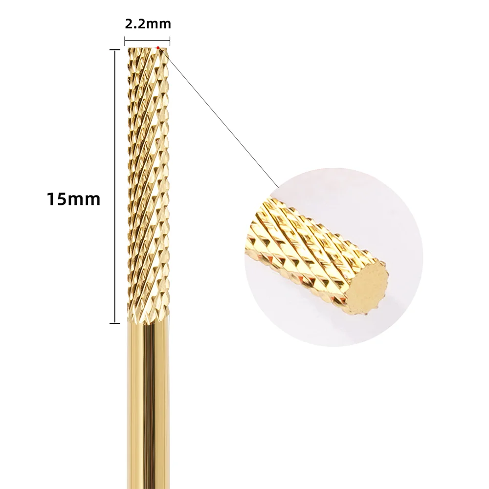 Punta da trapano per unghie professionale 3/32 in carburo di tungsteno per manicure cuticola rimuovi strumenti per fresa per punte da trapano per manicure elettriche