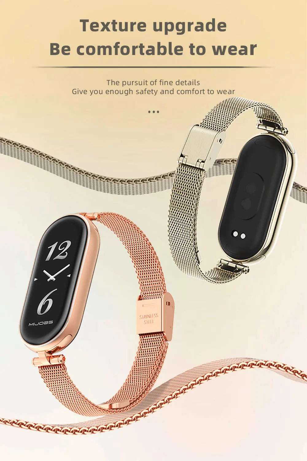 Armband für Mi Band 10 11 9 8 7 6 5 Armband für Xiao mi Smart Band 10 Strap für Mi Band 9 Leder Armband Für Mi Band 8 Correa – Detail 10