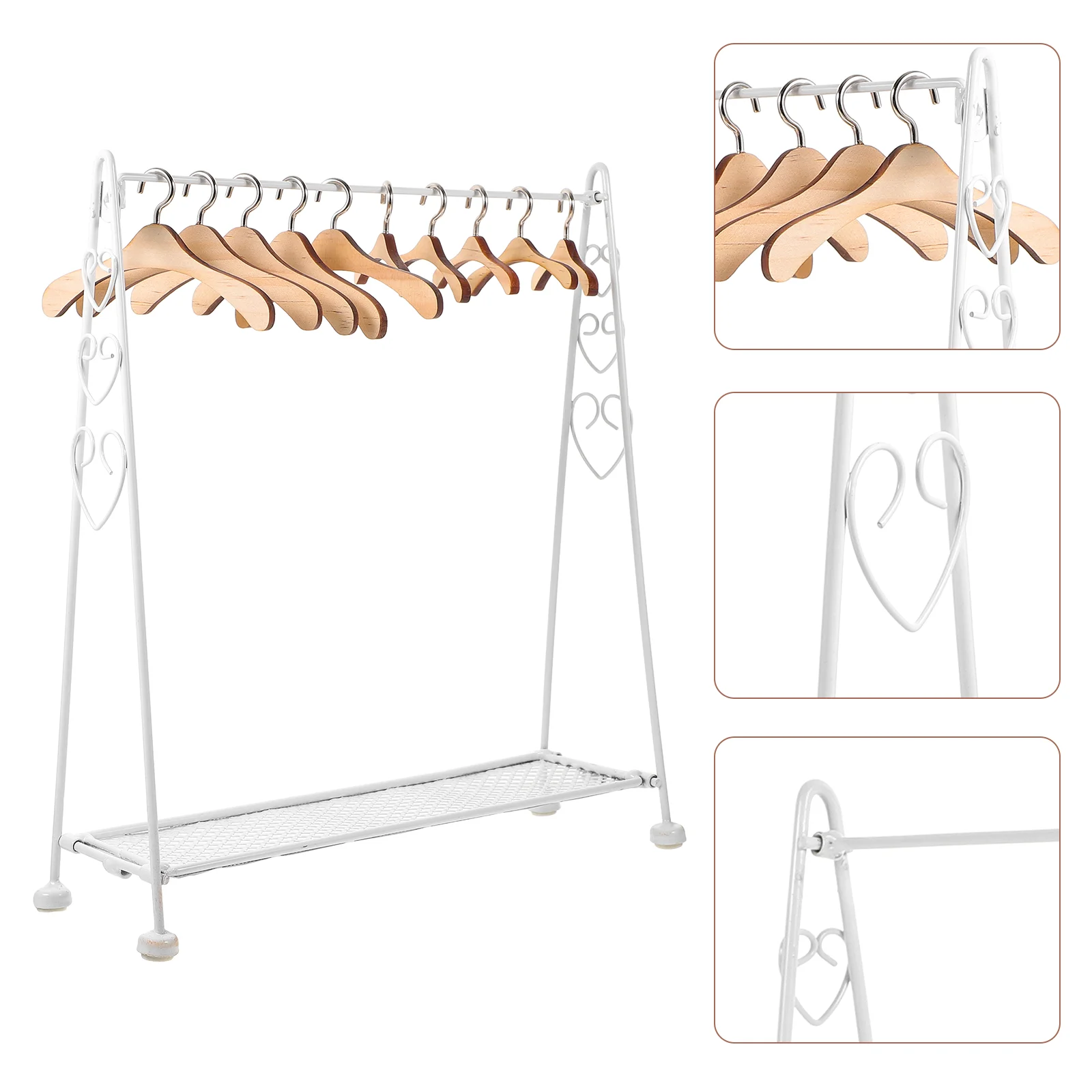 Folding Hanger Clothing Rack Kids Furniture and Mini Hangers Miniature Coat Clothes Accessories