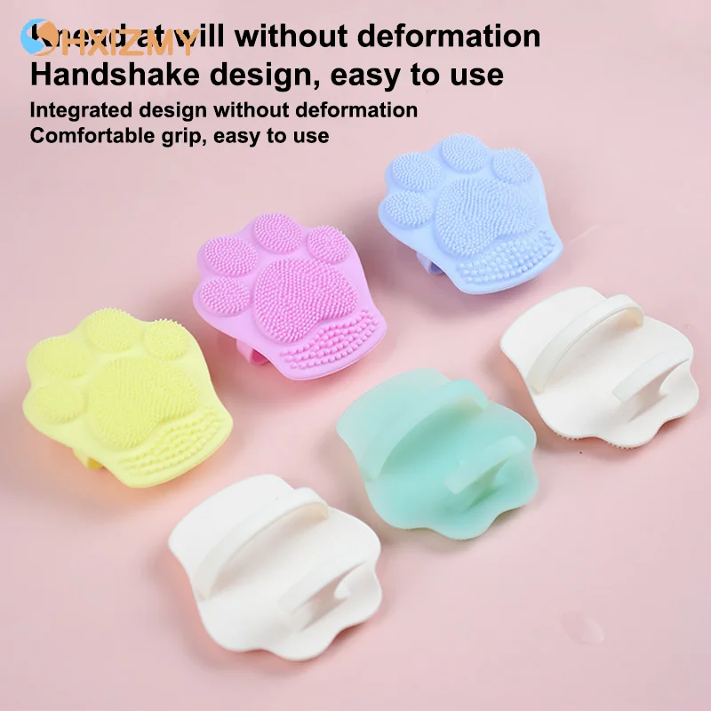 1/2PCS Nette Katze Pfote Silikon Massage Gesicht Pinsel Gesichts Reinigung Pinsel Weiche Shampoo Waschen Pinsel Hautpflege sauber Schönheit Werkzeuge