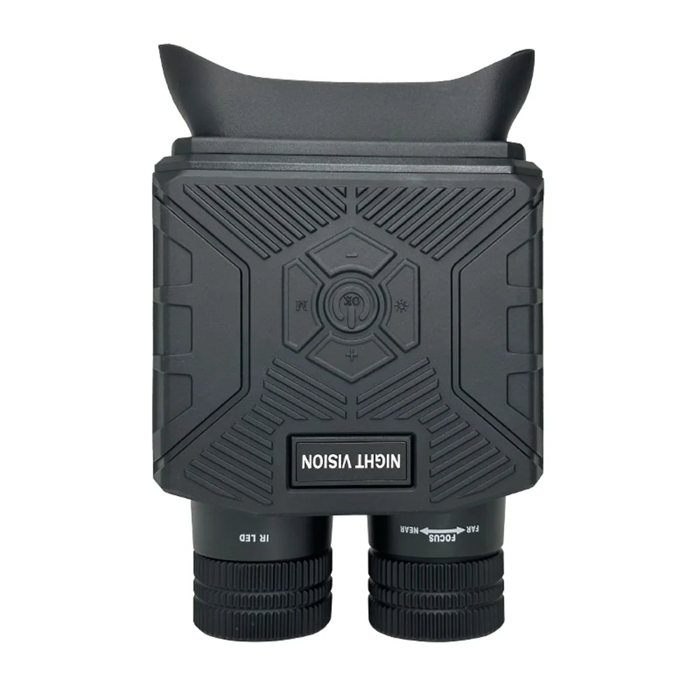 Ponbos-cámara telescópica 4K UHD de 58MP, prismáticos con visión nocturna infrarroja, Zoom Digital 2X, óptico 8X, 500M, para caza y Camping