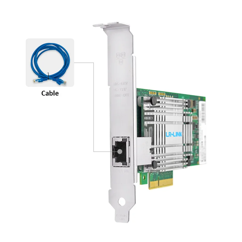 LR-LINK 9811BT 10Gb PCI-E نيك بطاقة الشبكة ، منفذ RJ45 النحاس ، مع وحدة تحكم IntelX550-T1 ، يسي اكسبرس إيثرنت لان محول