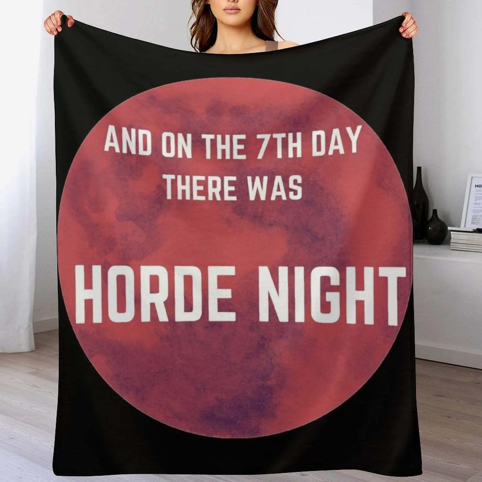 

Zombie 7 Days to Die Funny Gamer Horde Night Throw Blanket