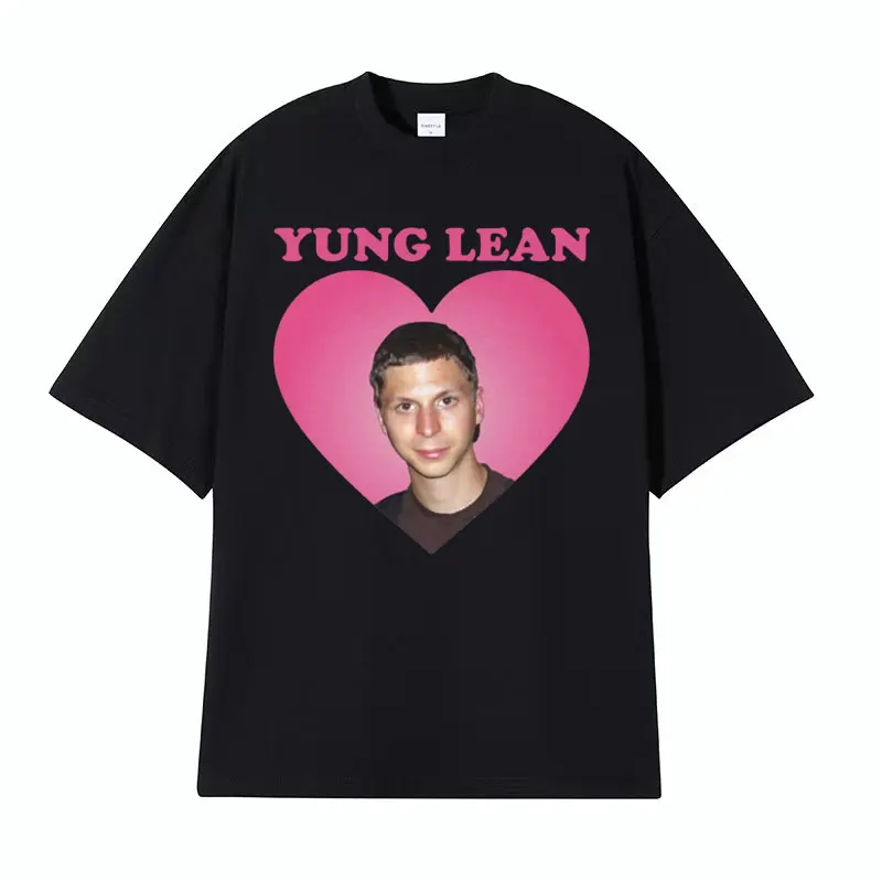 Yung Lean Michael Cera Funny Meme T Shirt Men\'s Summer Casual Aesthetic T-shirts Fashion Gothic Oversized Cozy Tshirt Streetwear