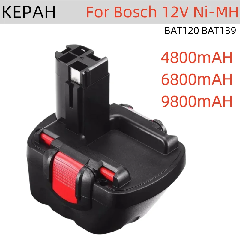 2024 for Bosch 12V 9800mAh PSR Battery 12V 9.8Ah AHS GSB GSR 12 VE-2 BAT043 BAT045 BAT046 BAT049 BAT120 BAT139 2024