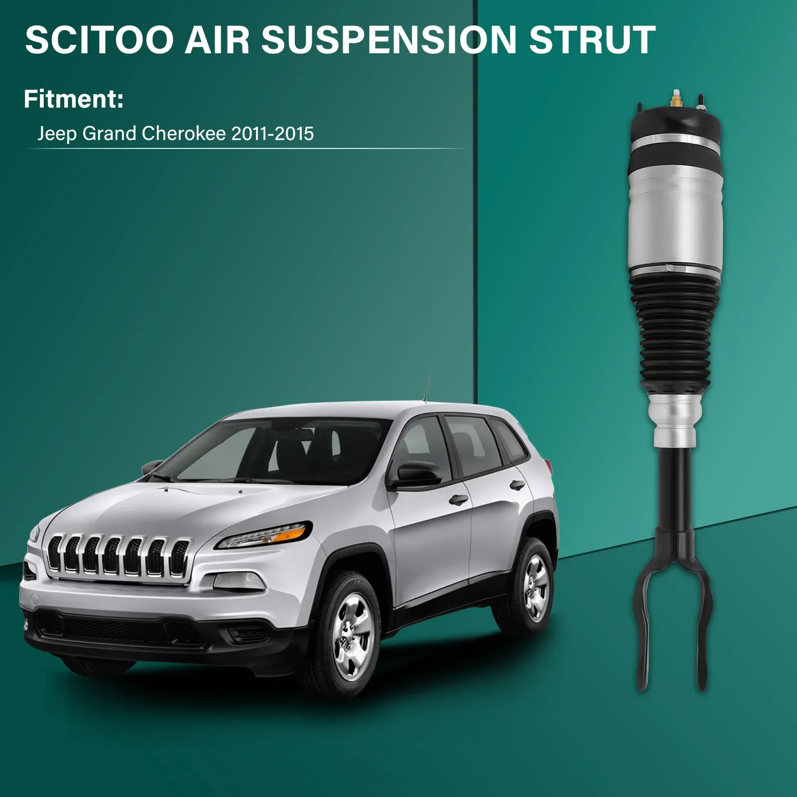 Front Pair Air Suspension Struts For Jeep Grand Cherokee WK2 Overland Limited