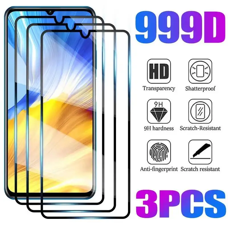 

1-3Pcs 9H Screen Protector For Xiaomi Poco F6 Pro F5 F3 F2 X6 X5 X4 X3 X2 M6 M5 M4 Mi 13T 12T 11T 10T 13 12 11 Lite Glass