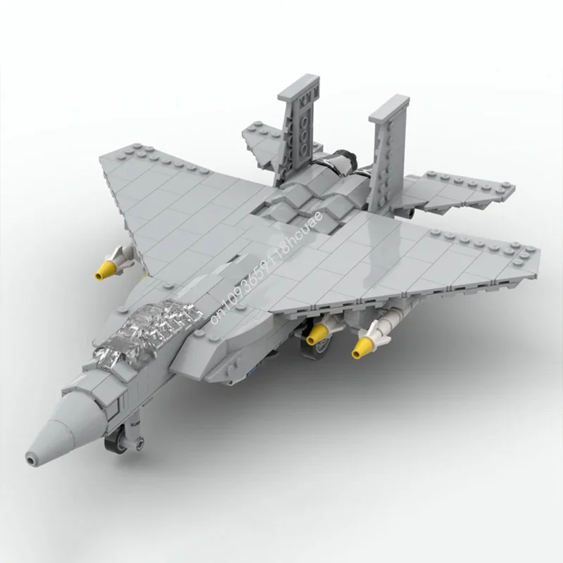464pcs MOC F15 Eagle Scale Model Building Blocks Education Brick Architecture Birthday Toys Christmas Gifts