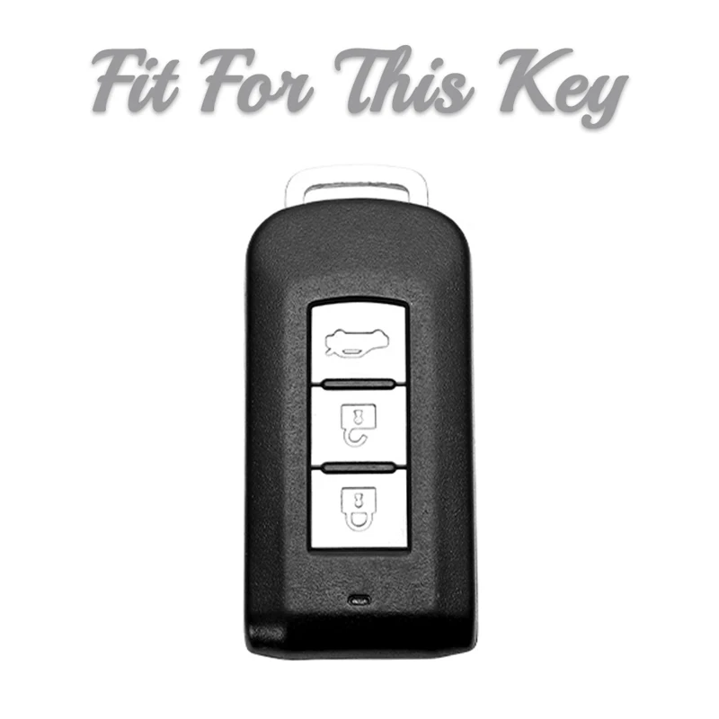 TPU Car Remote Key Case Cover for Mitsubishi Outlander ASX LANCER Pajero Sport Eclipse Cross Protective Holder Shell Fob