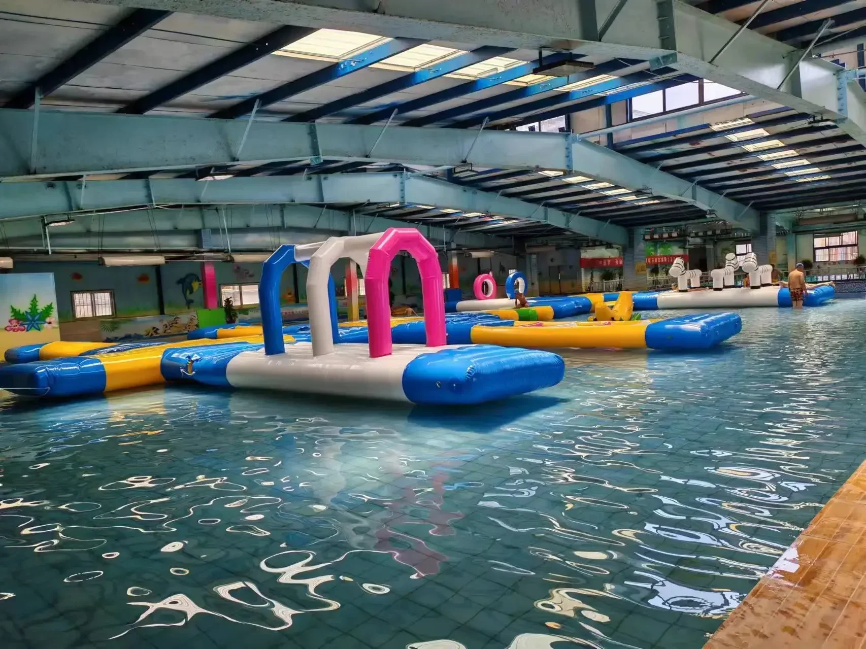 

Indoor Outdoor Inflatable Water Park for Kids and Adults Floating Obstacle Water Sports Equipment Manufacturing Direct Sale