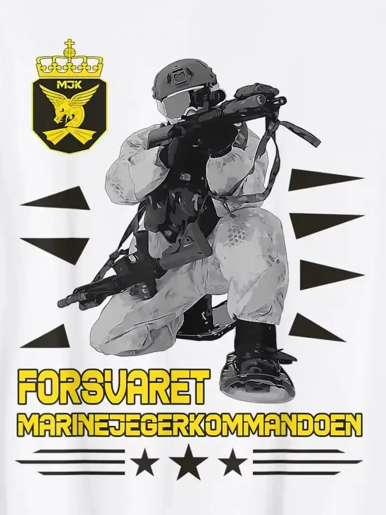 

Norwegian Military Special Force Marinejegerkommandoen Men T-Shirt Short Sleeve Casual 100% Cotton O-Neck Shirt