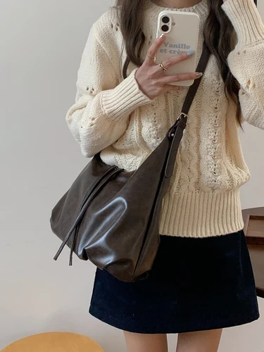 Imagen 2 del producto 2025 nuevo bolso Retro para axila, bolso de hombro de gran capacidad para ocio a la moda, bolso de viaje diario para mujer, bolso cruzado para mujer