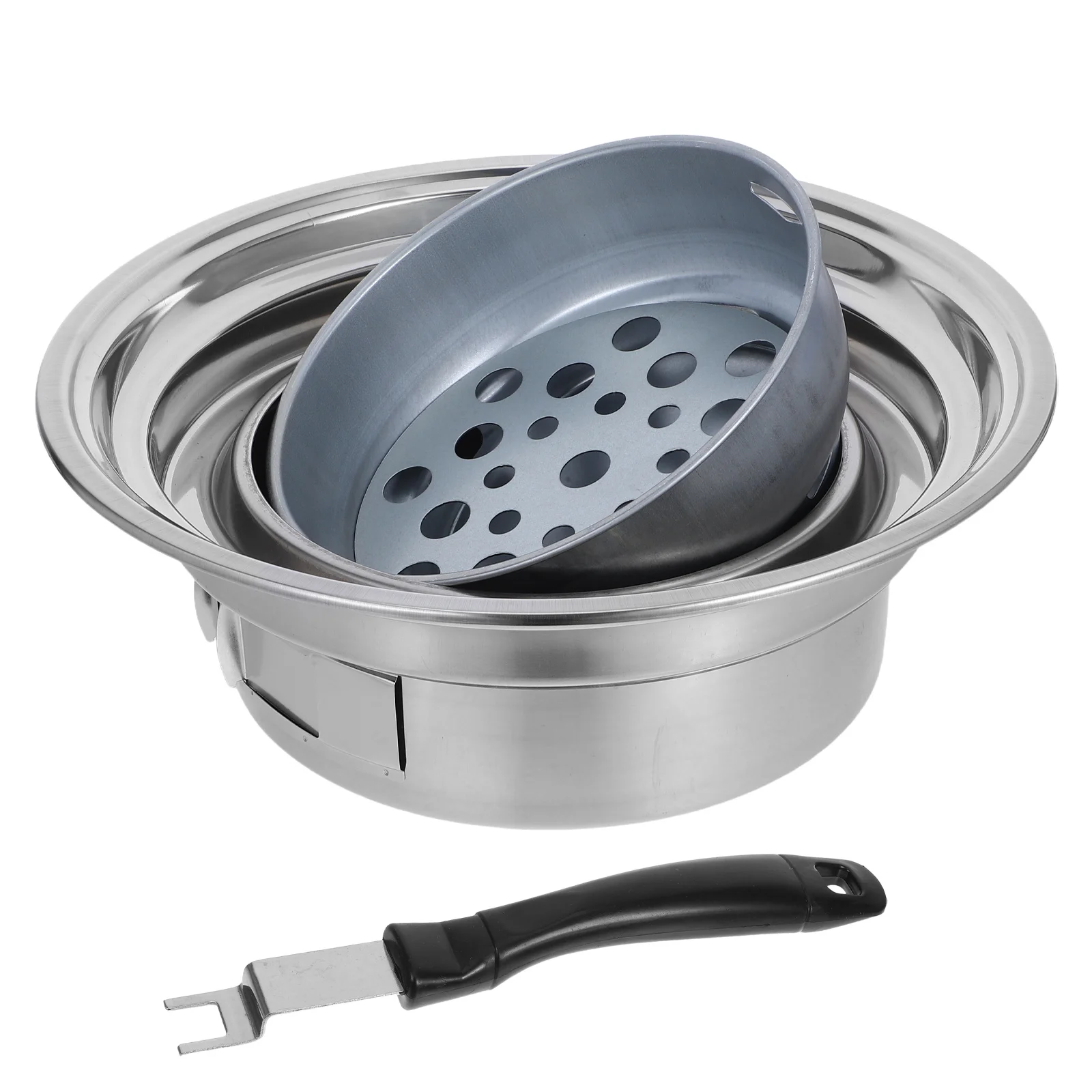 

Уличная портативная печь-гриль для барбекю, компактная алюминиевая угольная печь для барбекю, кемпинга, пикника, мяса, овощей, поднос для приготовления пищи