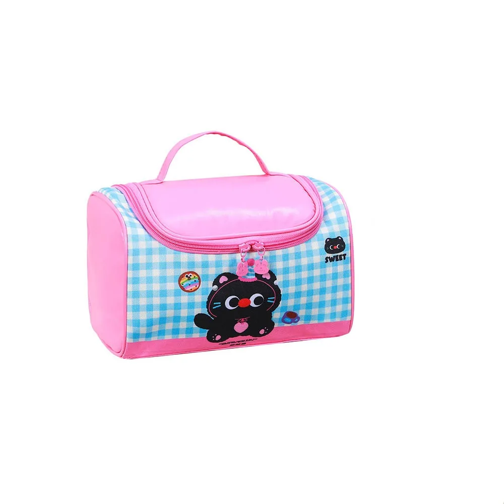 

Cartoon Large Capacity Kitten Makeup Bag Handheld Korean Style Washing Bag Panda Cat Handheld Cosmetic Bag Woman
