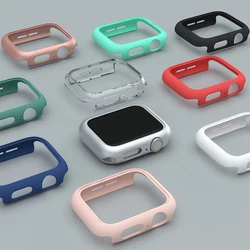 Cover For Apple Watch Case 45mm 41mm 44mm 40mm 42mm 38mm Accessories PC bumper screen Protector iWatch series 9 8 6 5 4 3 se 7