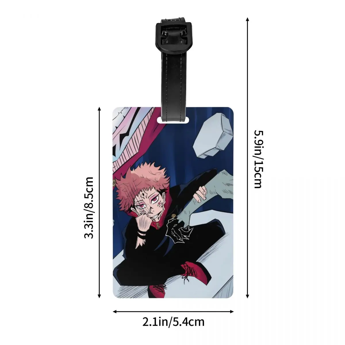 Megumi Besto Friendo Jujutsu Kaisen Sukuna أنيمي علامات الأمتعة حقيبة لطيف الأمتعة الصعود علامة التسمية حامل معرف اسم العنوان #4