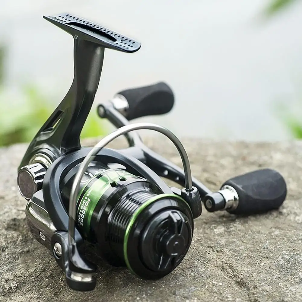 

Spinning Fishing Reel With Double Handle Grip 2000-4000 Series Max Drag 8kg 5.0:1 Gear Ratio Fishing Accessories