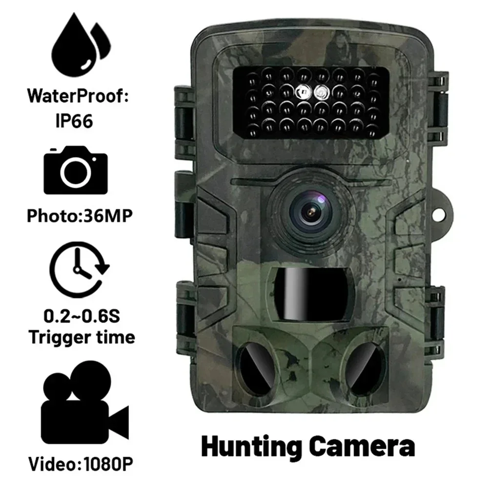 

Hunting Trail Camera 36MP 1080P IP66 Waterproof PIR Infrared Night Vision Wildlife Cam Surveillance Tracking Monitor Mini Camera