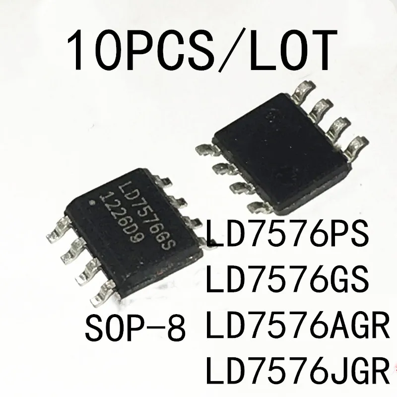 10PCS/LOT LD7576 LD7576PS LD7576GS LD7576AGR LD7576JGR SOP-8 SMD LCD power chip  New In Stock Original