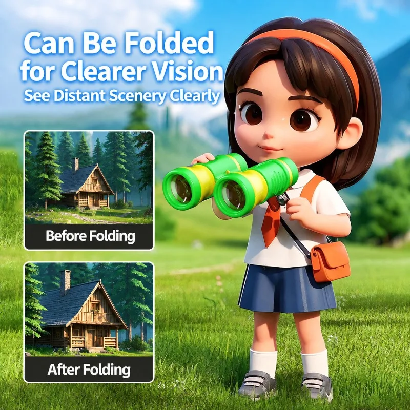Kids Outdoor Explorer Kit Insect Catcher Breathable Observation Box Telescope Whistle Nature Exploration Toy with Magnifier view 4