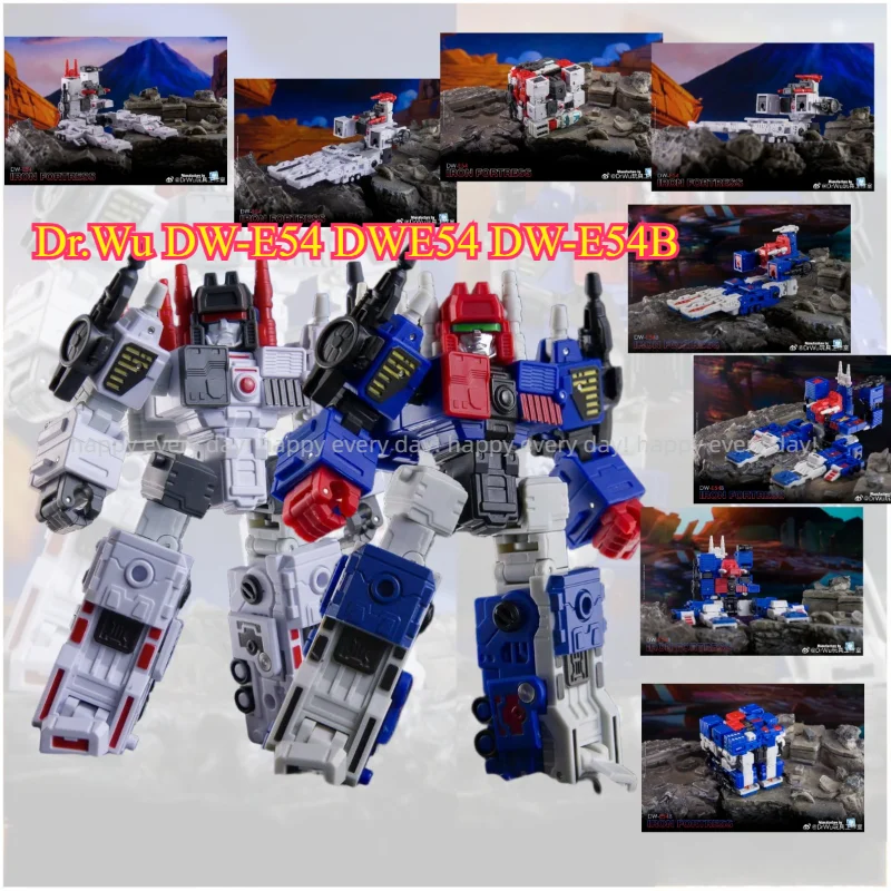 

NEW in Stock Transformation Dr.Wu DW-E54 DWE54 DW-E54B IRON FORTRESS Metroplex Mini Action Robot Collection Gifts