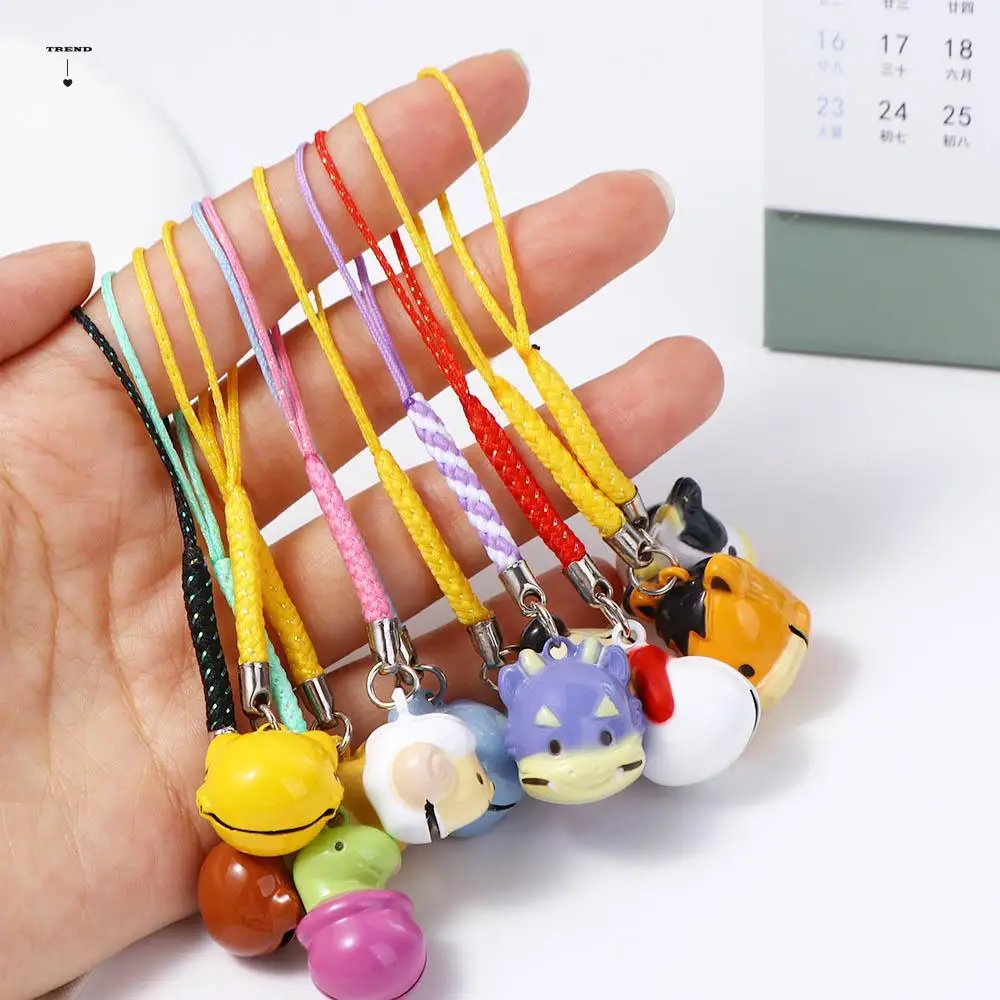 

Phone Charm DIY Keychain Bell Pendant Cartoon Bear Bunny Mobile Phone Straps Phone Lanyard Phone Dolls Phone Bell Straps