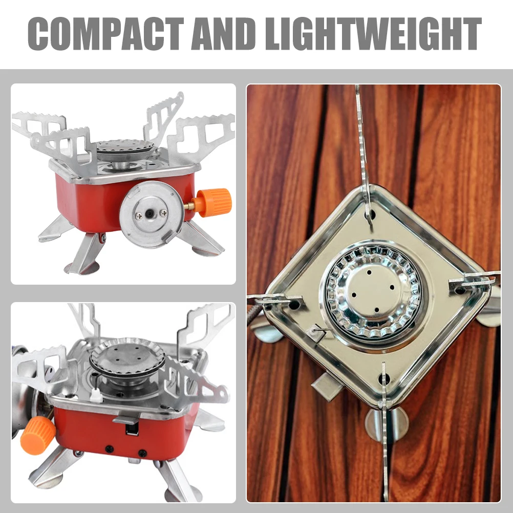 

Portable Folding Stove Camping Metal Stainless Aluminum Alloy Reusable Charcoal Gas Burner Outdoor Supplies Cookware