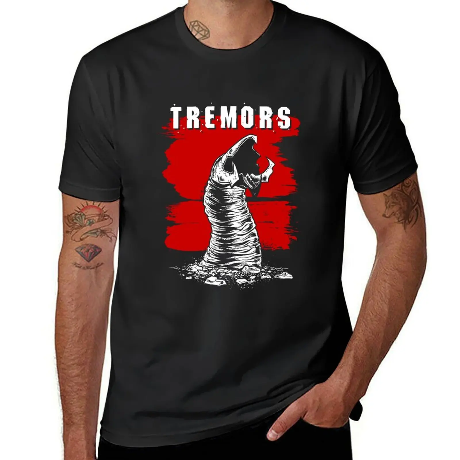 Graboid Tremors T-shirt Short sleeve tee Blouse mens t shirts casual stylish