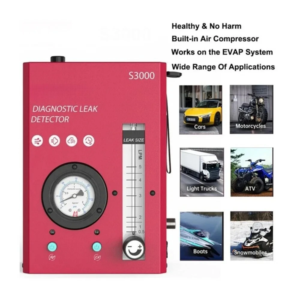 ANCEL S3000 Automotive EVAP Smoke Machine Diagnostic Tester Fuel Leak Detector