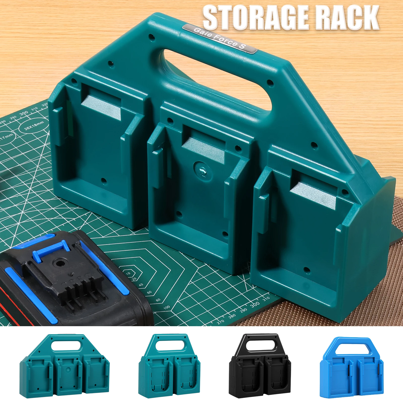 4/6 Seats Battery Case Mount Holder Portable Storage Rack Basket Bracket For Makita 18V Lithium Ion Batteries BL1830B BL1415