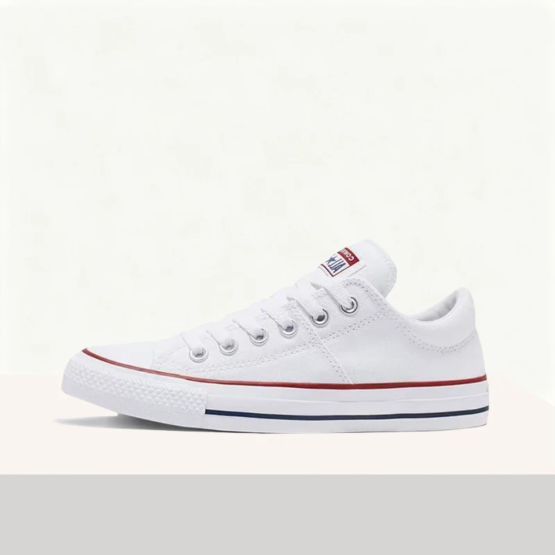 Converse Chuck Taylor All Star Madison Women's Pure White Low-Top Canvas Sneakers–Retro Classic Lightweight Durable Sole 563509C