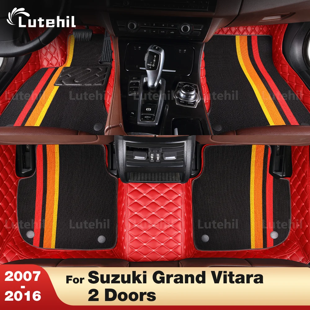 

Для Suzuki Grand Vitara 2-дверные 2007-2016 15 14 13 12 11 10 09 08 Пользовательские двухслойные автомобильные коврики, аксессуары для интерьера