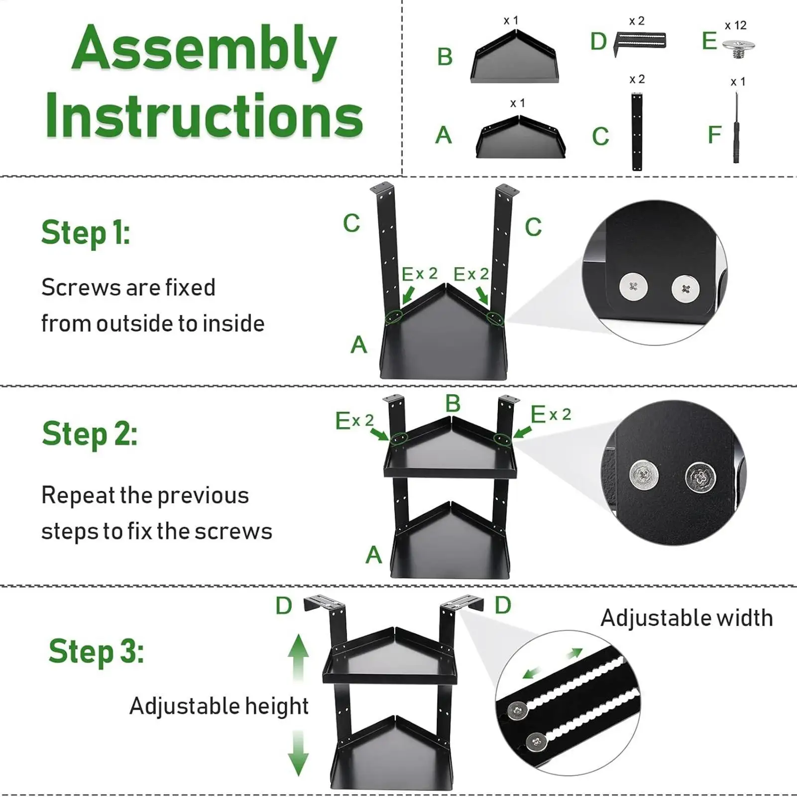 

Cubicle Shelves Two Layer Bookshelf Height Adjustable Cubicle Storage Organizer With Hooks For Office Home Kitchen Bathroom