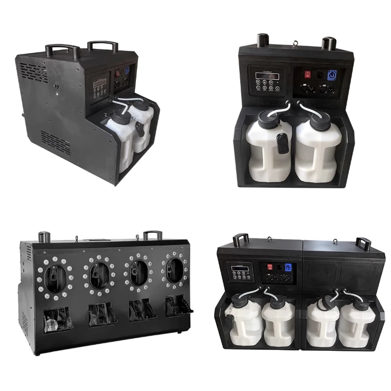 

Stage Lighting Light Emitting Diode Fog Foam Machine 1500 Watts Double Hole Automatic Fog Foam Atmosphere Nightclub Party