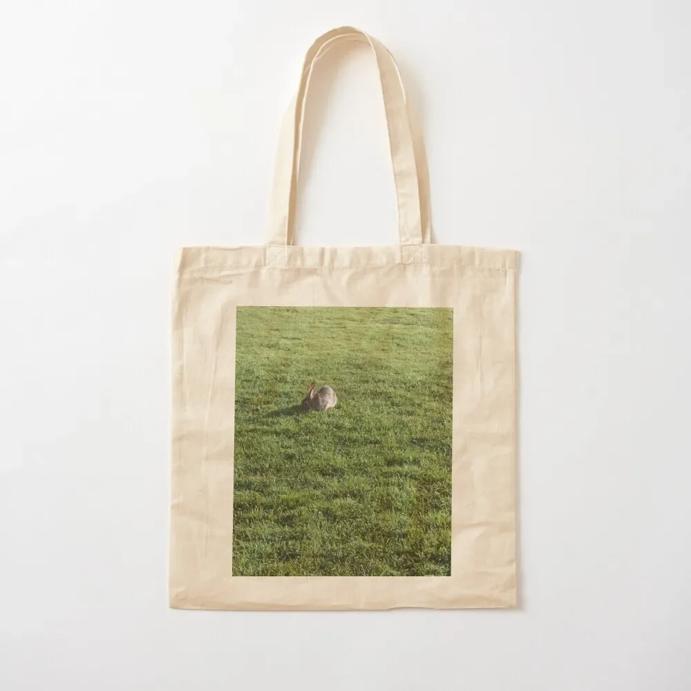 

Grazing Bunny Tote Bag bag for beach custom canvas bag handbag