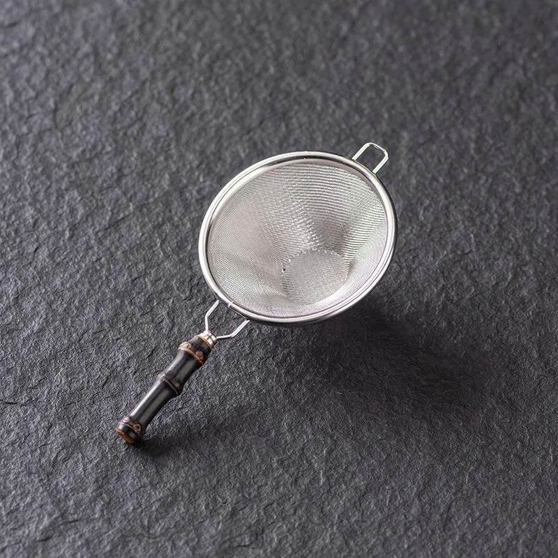Creative Pure Tin Made Tea Funnel Leak Net Filter Long Handle Tea Leak Filter Household Tea Room Tea Accessories Tea FilterZJ244