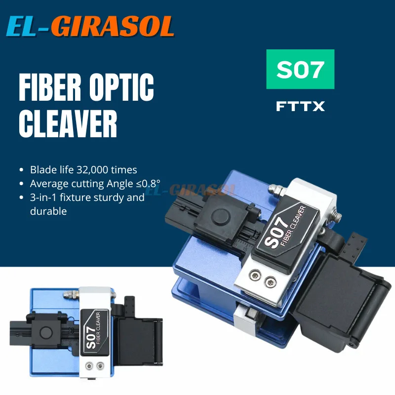 

Original Signalfire Fiber Optic Cleaver S07/C12 High-Precision Optical Cutter Automatic Return With Waste Fiber Slot FTTH