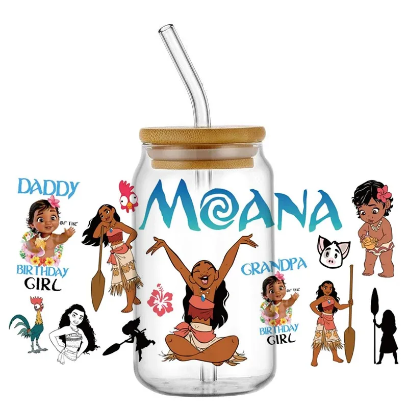 

16oz Libbey Coffee Glass Can Cup UV DTF Wrap DIY Easy Peel Cartoon Ocean Film New Design Wholesale