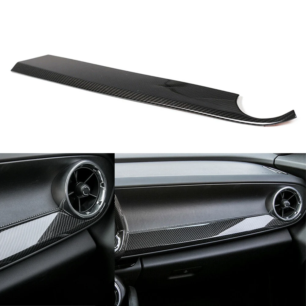 Car Co-pilot Position Dashboard Cover Carbon Fiber ABS Decor Trim For Chevrolet Camaro 2017 2018 2019 2020