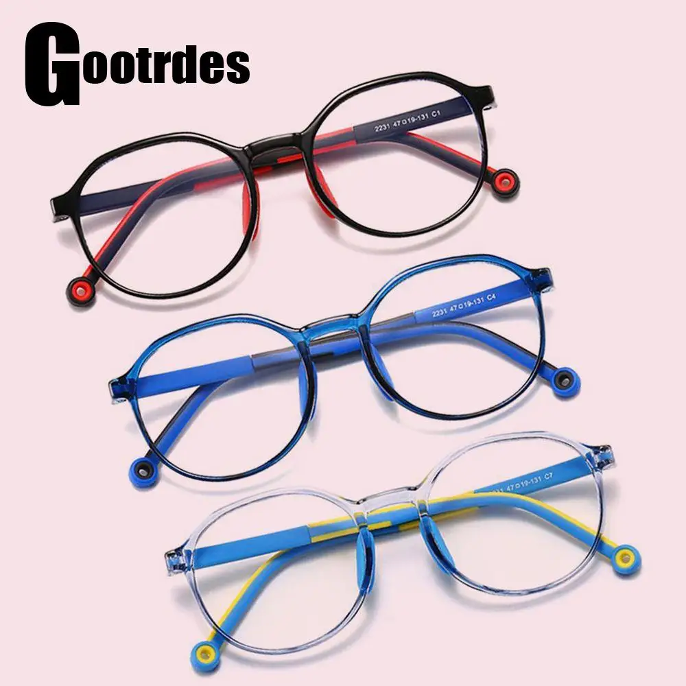 Ultralight TR90 Frame Computer Glasses for Kids Boys Girls Anti-blue Light Glasses Children Comfortable Eye Protection Eyewear