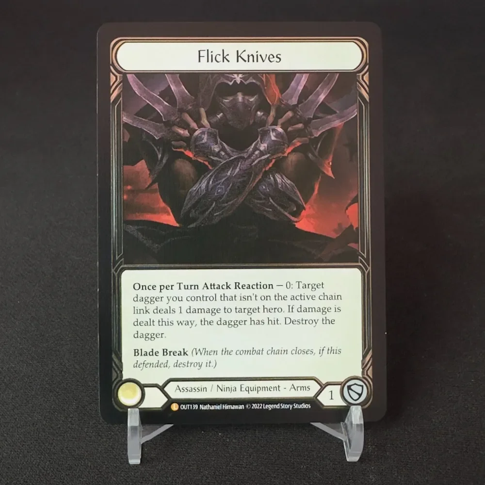 Flesh and Blood FOIL Proxy Cards DIY Cards FAB TCG Game Collection Card Crown of Dominion Crown of Providence Flick Knives Gift