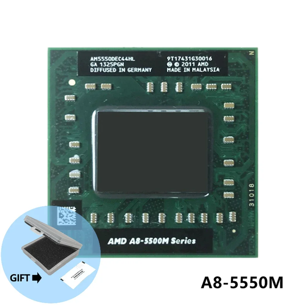 

AMD A8-Series A8-5550M A8 5550M 2.1 GHz Quad-Core Quad-Thread CPU Processor AM5550DEC44HL Socket FS1