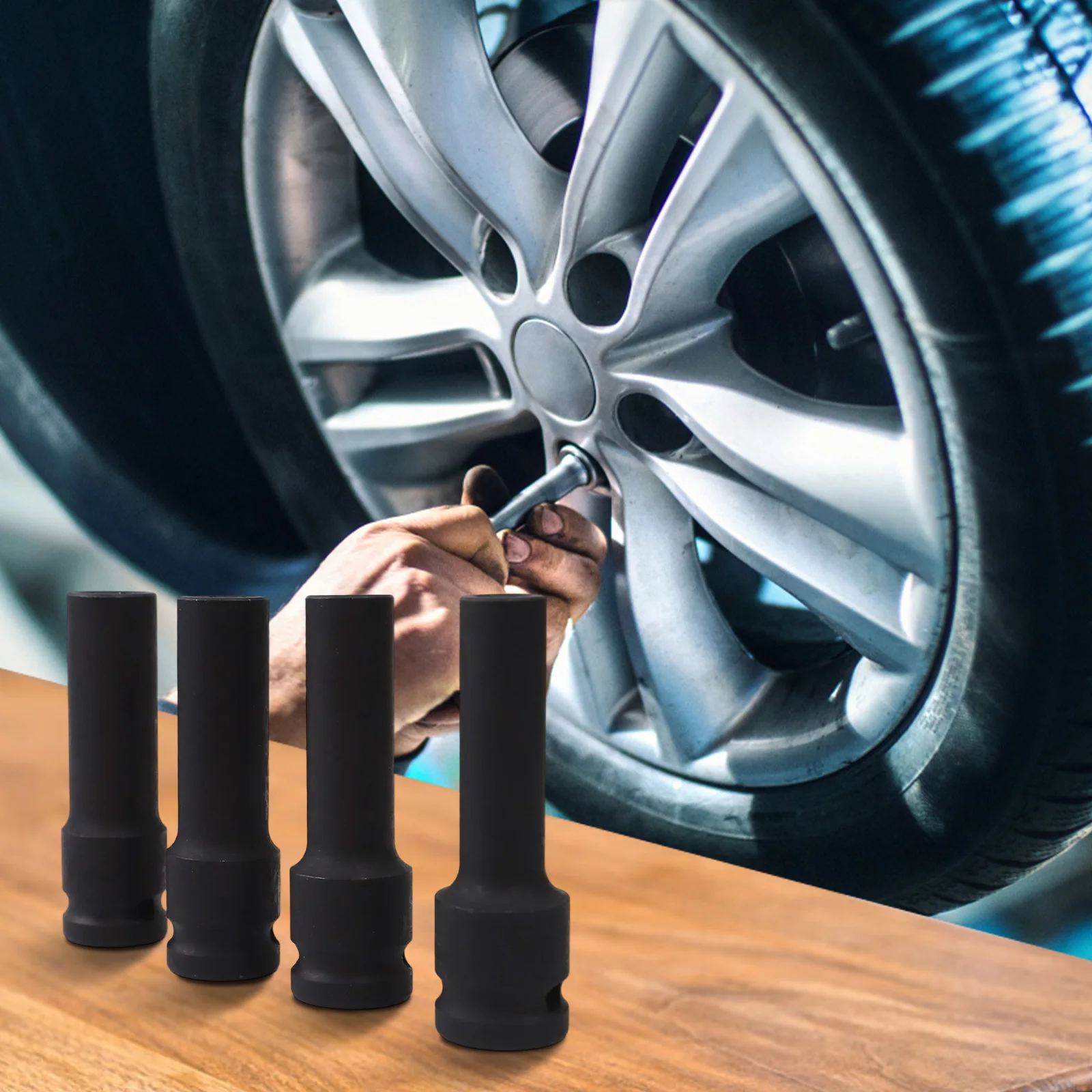 

Dynamically Designed Efficiently Crafted 12in Drive Socket Wrench With Four Interchangeable Heads Available Now