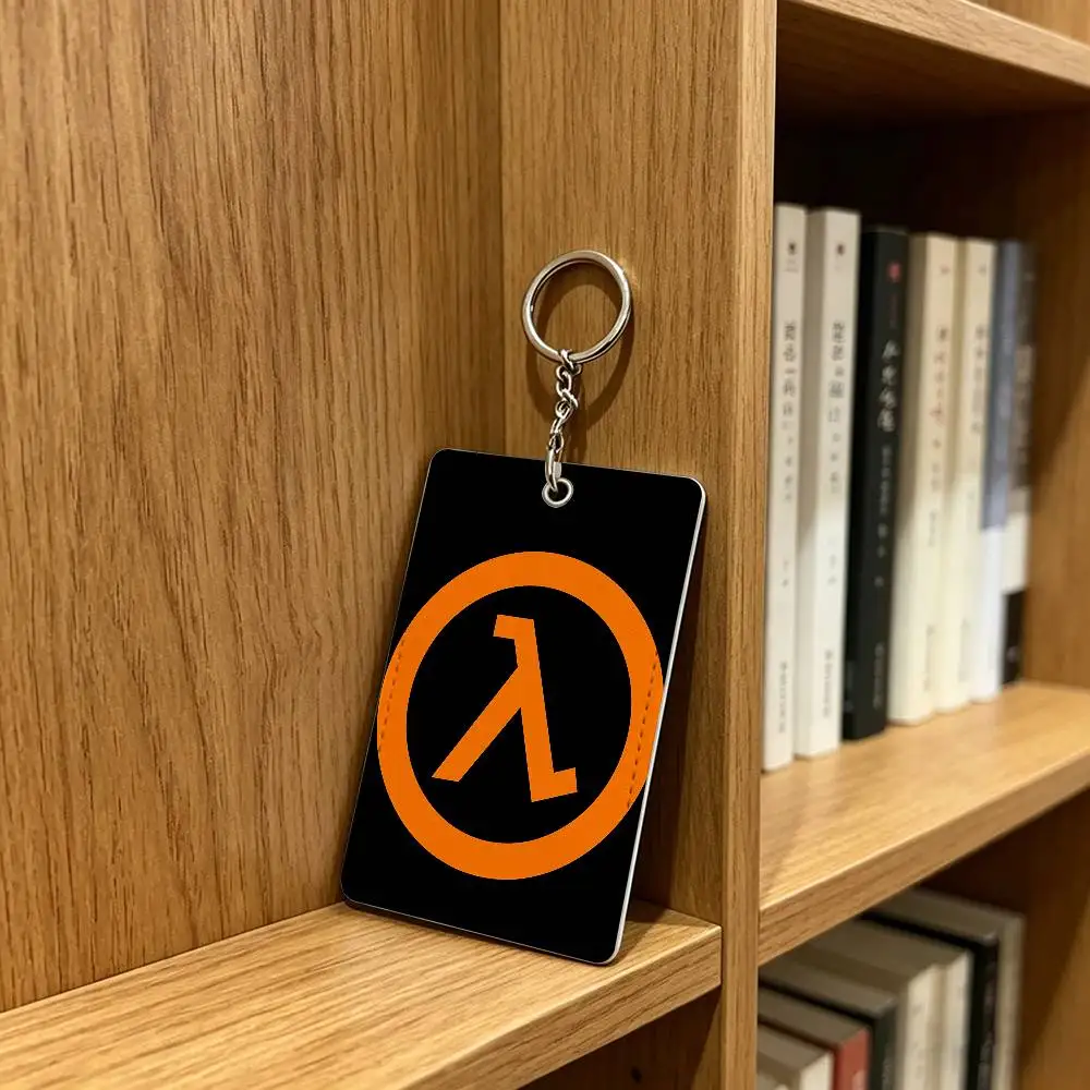 Hot Game H-Half-L-Life 2 Badge Holder Keychain For Bank Business Work Card Holder Student Card Protective Case Bus Card