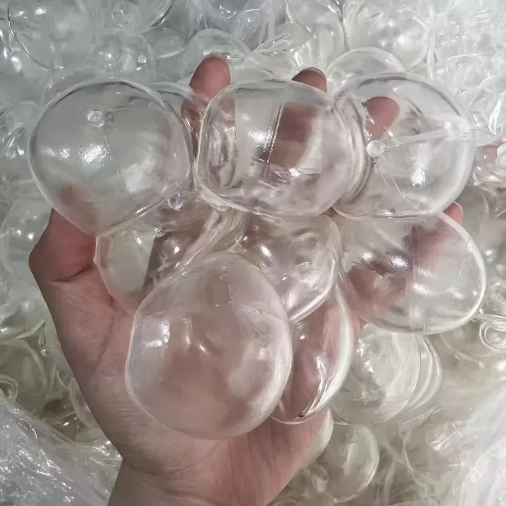 Slow Rebound DIY Empty Ball Skin Sphere Jewelry Transparent White DIY Pressure Ball Kit 4/5/6cm TRP Casting Molds
