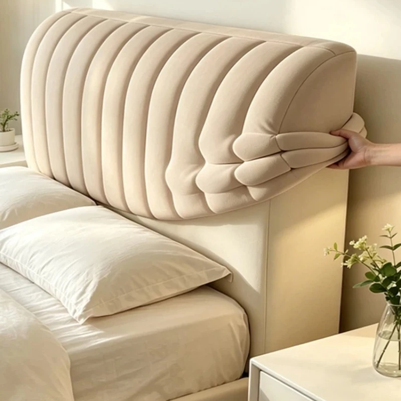 Thick Quilted Headboard Cover Full Wrap Stretch Bed Headboard Slipcover, Anti‑Collision Soft Protector for Bedroom Decor