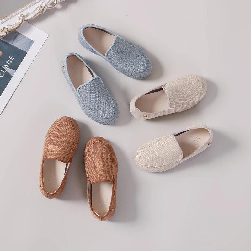 Spring Kids Shoes Children Slip On Casual Shoes Baby Girls Fashion Loafers Toddler Almond Flats Boys Moccasin Soft Shoes New