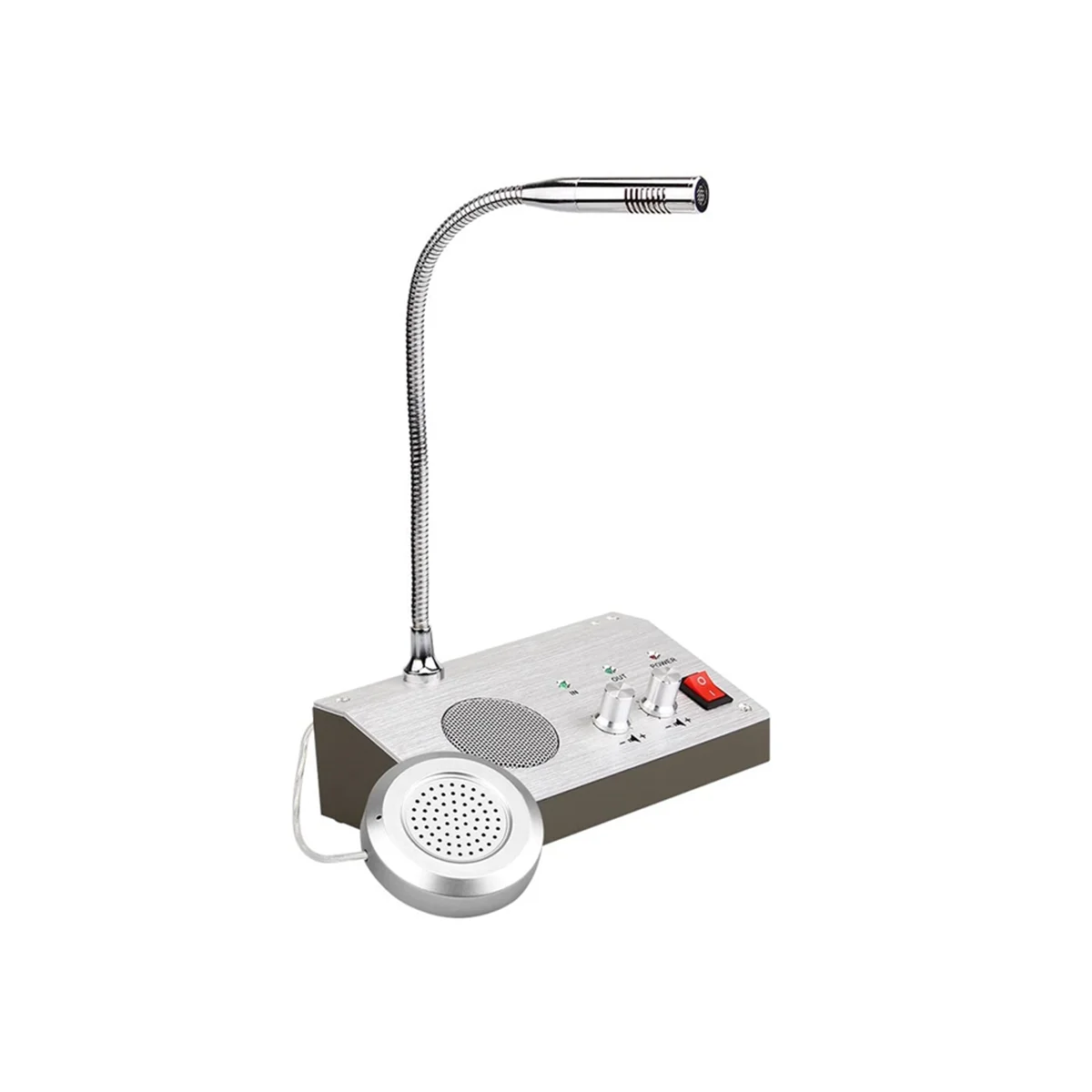 US Plug Home Security Zero-Touch Dual-Way Walkie-Talkie System for Bank Counter Ticket Hospital Window Intercom