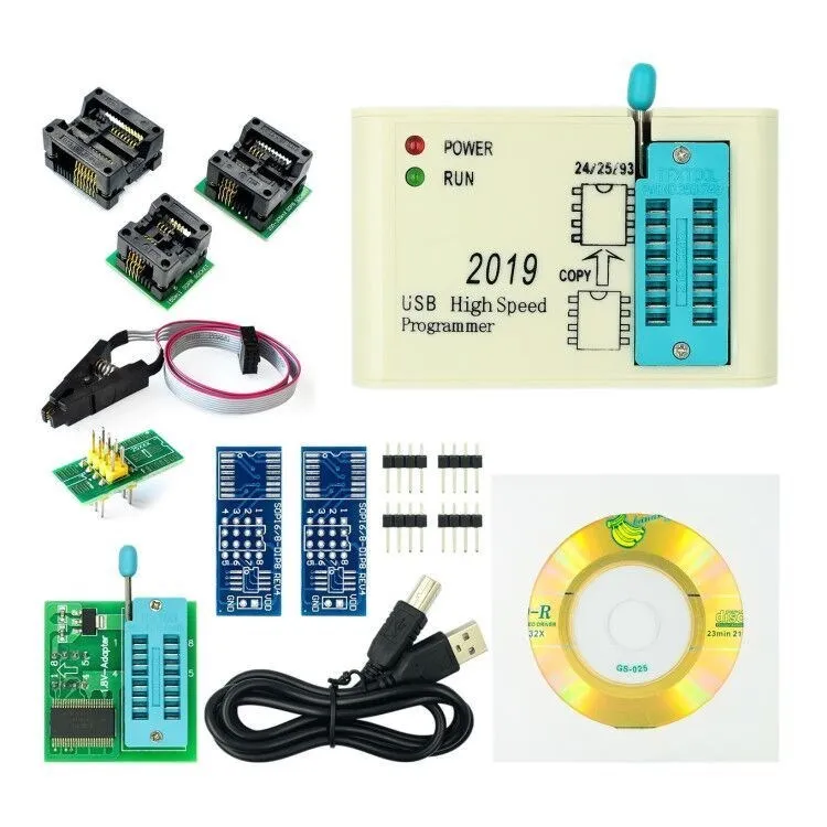 

Заводская цена! Высокоскоростной USB-программатор EZP 2019 SPI с поддержкой 24 25 93 EEPROM 25, флэш-BIOS, 5 разъемов